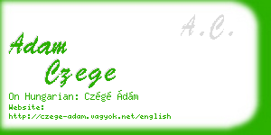 adam czege business card