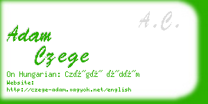 adam czege business card
